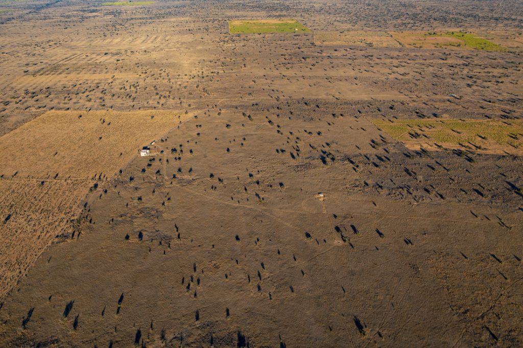 Aerial view of the BNHS field base in the Thar. Image credit: Nayan Khanolkar.